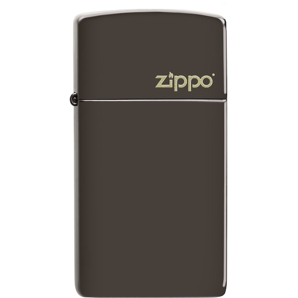 Zippo 2022 Zippo Slim Brown Logo, ZIP-49266ZL - main